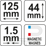 Yato sablon 125 mm-es mágneses profilokhoz Előnézet 