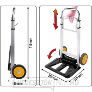 VOREL Raktári kocsi összecsukható kapacitása 90kg náhled
