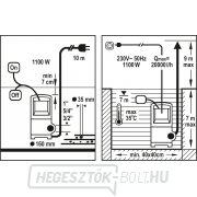 Búvárszivattyú FLO 1100 W 20000 l/h 10m Előnézet 