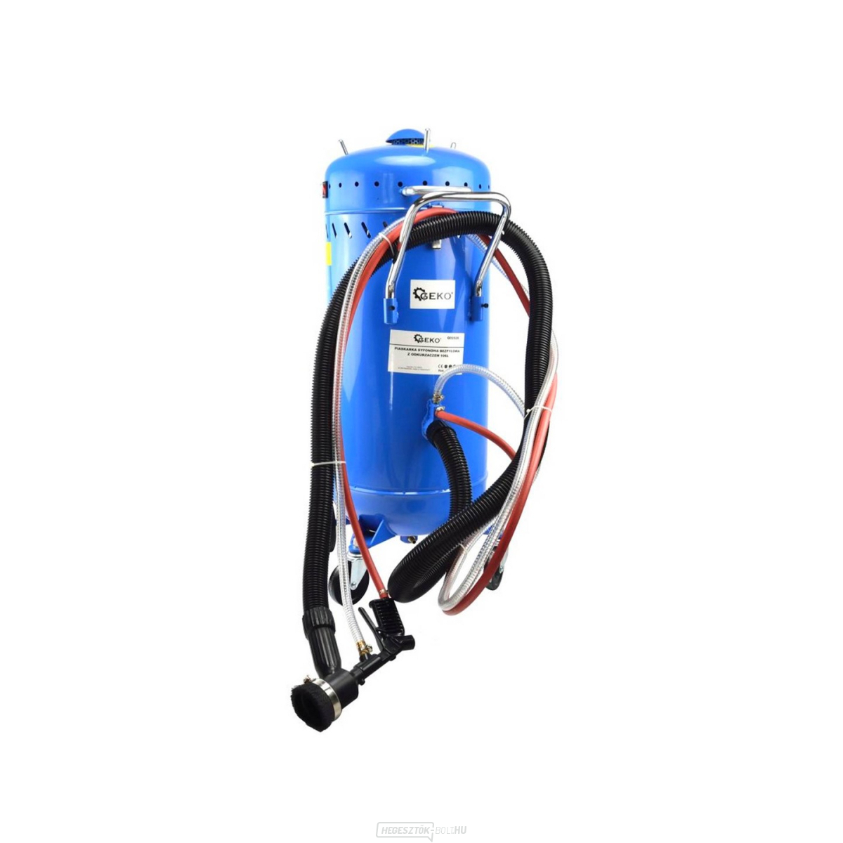 GEKO Szifon homokozó mobil pormentes 106l