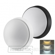 Solight LED kültéri világítás állítható CCT-vel, 12W, 900lm, 22cm, 2in1 - fehér és fekete burkolattal gallery main image