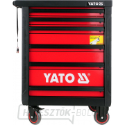 YATO Mobil műhelyszekrény 6 fiókos piros Előnézet 