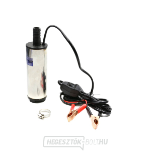 GEKO Mini dízel szivattyú, 12V, 25l/perc, átmérő 52mm, 60W, 3m tömlőn gallery main image