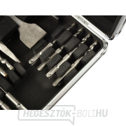 SDS PLUS fúró- és vésőkészlet, 17 darabos, alumínium dobozban  Előnézet 