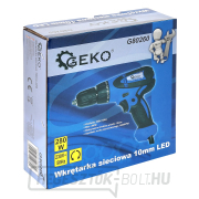 Akkus csavarhúzó 230V 10mm LED/GEKO (10) náhled