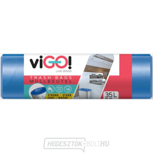 ViGO! HDPE szemeteszsák 35l/36 db 48x57cm - kék gallery main image