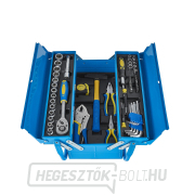 Szerszámosláda felszereléssel, 64 darabos, fémdoboz (2) Előnézet 