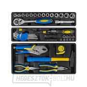 Szerszámosláda felszereléssel, 64 darabos, fémdoboz (2) náhled