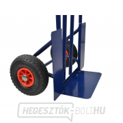 GEKO Kézi targonca - talicska, teherbírás 200 kg, kerekek 350x180 mm Előnézet 