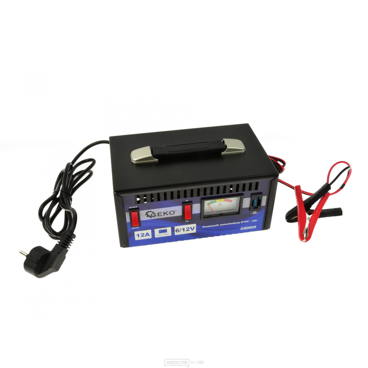 GEKO Autós töltő 6/12V - 12A GEKO Autós töltő 6/12V - 12A gallery main image