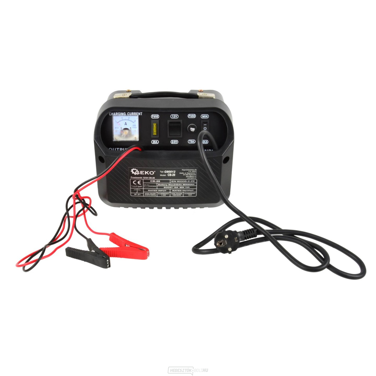 GEKO autós töltő Euro csatlakozóval