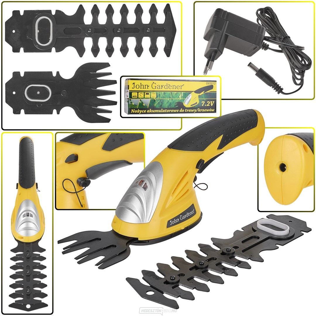 GEKO Fű- és sövényolló, 7,2V, elemes GEKO Fű- és sövényolló, 7,2V, elemes gallery main image