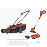 POWERPLUS POWDPG75565 - Akkus fűnyíró 20V LI-ION 340mm KÉSZLET gallery main image