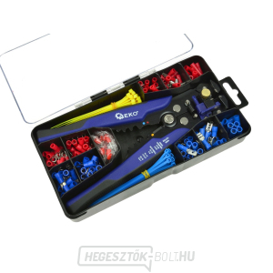 GEKO Multifunkcionális csupaszító fogó csatlakozókészletben - 260 db GEKO Multifunkcionális csupaszító fogó csatlakozókészletben - 260 db gallery main image