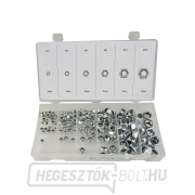 GEKO Záróanyák M4-M12, nylon tömítés - 146 db GEKO Záróanyák M4-M12, nylon tömítés - 146 db gallery main image