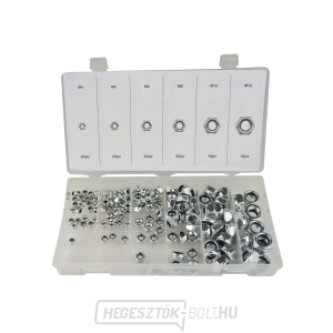 GEKO Záróanyák M4-M12, nylon tömítés - 146 db GEKO Záróanyák M4-M12, nylon tömítés - 146 db gallery main image