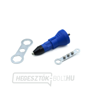 GEKO Szegecselő tartozék fúróhoz, 2,4 - 4,8 mm-es szegecsekhez GEKO Szegecselő tartozék fúróhoz, 2,4 - 4,8 mm-es szegecsekhez gallery main image