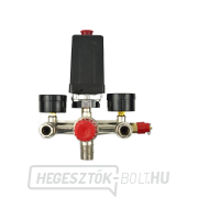 GEKO Nyomáskapcsoló - 230 V nyomásmérőkkel, maximális nyomás 12 bar náhled