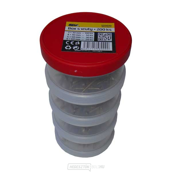 BOX csavarokkal - 200 db