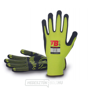 ZEBRA munkakesztyű bevonatos TB 700F, fekete-sárga, 9-es méret gallery main image
