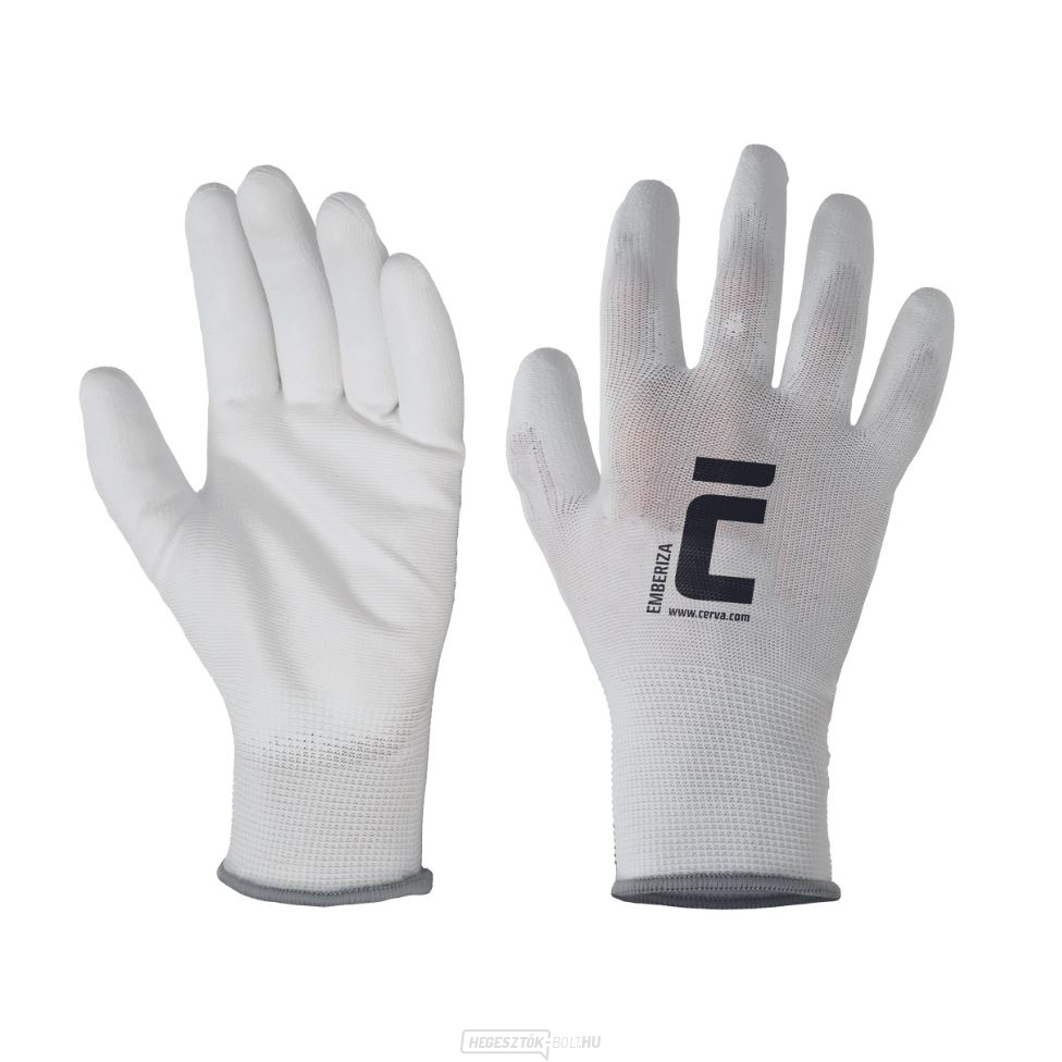 EMBERIZA bevonatos munkakesztyű, fehér, 8-as méret EMBERIZA bevonatos munkakesztyű, fehér, 8-as méret gallery main image