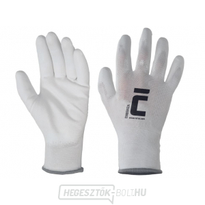 EMBERIZA bevonatos munkakesztyű, fehér, 8-as méret EMBERIZA bevonatos munkakesztyű, fehér, 8-as méret gallery main image