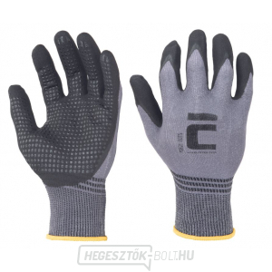 POZON DOTS bevonatos munkakesztyű, szürke, 10-es méret POZON DOTS bevonatos munkakesztyű, szürke, 10-es méret gallery main image