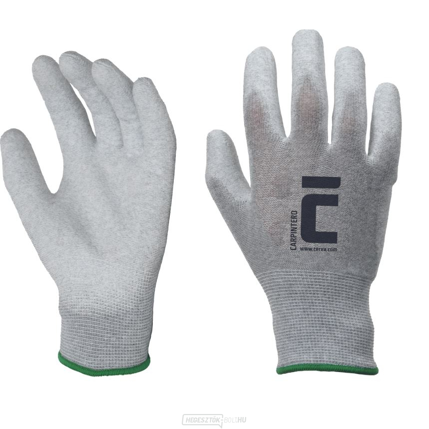 CARPINTERO bevonatos munkakesztyű, szürke, 9-es méret CARPINTERO bevonatos munkakesztyű, szürke, 9-es méret gallery main image