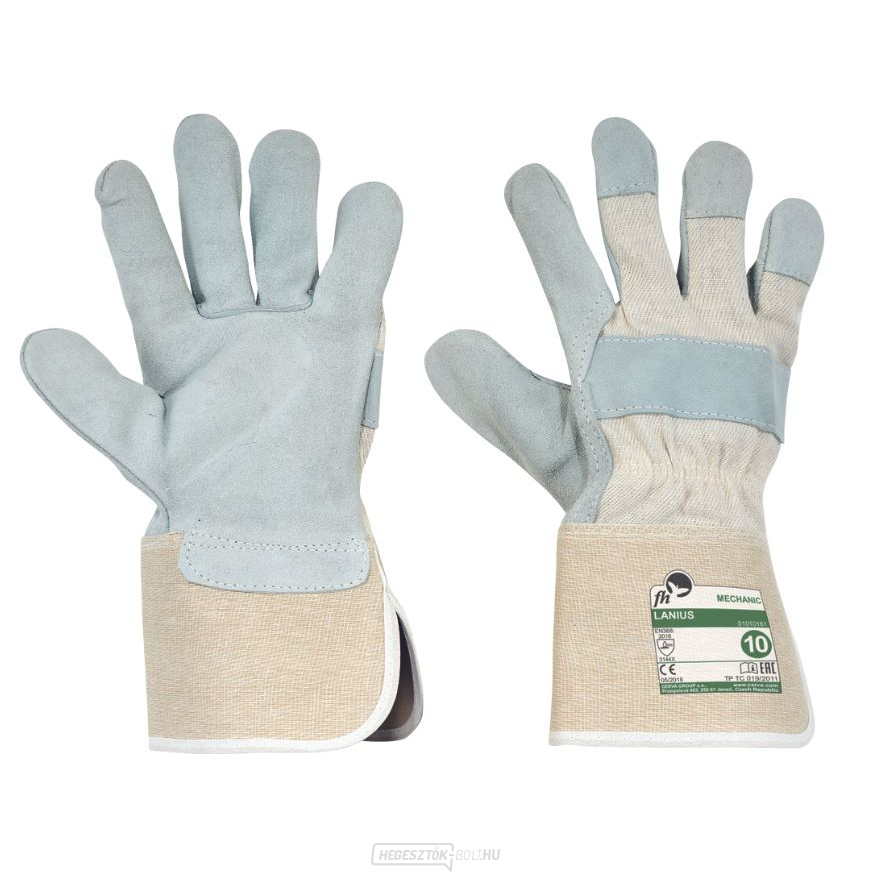 Lanius kombinált kesztyű, szürke, 10-es méret