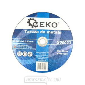 GEKO Vágótárcsa fémhez 230x2,0x22,23mm - 1db