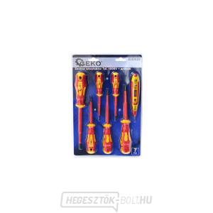 GEKO csavarhúzó készlet teszterrel 1000V - 7 db GEKO csavarhúzó készlet teszterrel 1000V - 7 db gallery main image