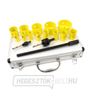 Bimetál lyukfűrész készlet fémhez és fához 17 darabos/alumínium dobozban/(5) Előnézet 