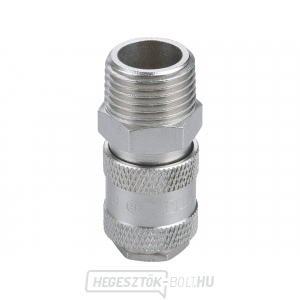 Gyorscsatlakozós levegőcsatlakozó külső menettel, G-1/2 Gyorscsatlakozós levegőcsatlakozó külső menettel, G-1/2