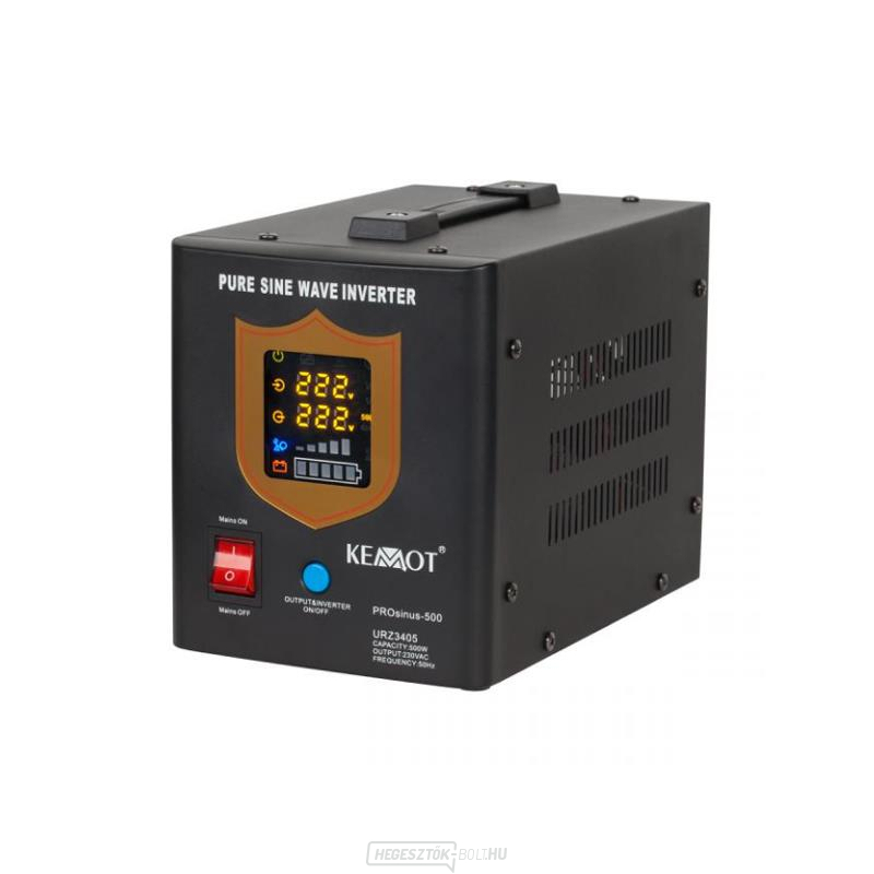 Tartalék áramforrás KEMOT PROsinus 500W 12V