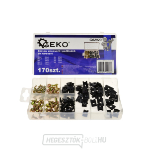 GEKO önmetsző csavarok és hajlékony anyák karosszériához, különböző méretekben - 170 db GEKO önmetsző csavarok és hajlékony anyák karosszériához, különböző méretekben - 170 db gallery main image