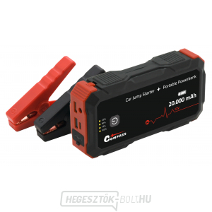 COMPASS Powerbank JUMP STARTER funkcióval 20 000 mAh 2000 A gallery main image