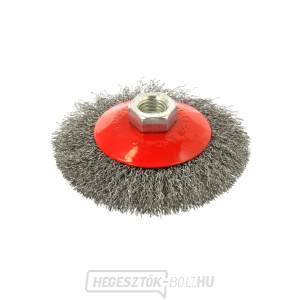 GEKO bögrekefe, hullámos drót, 100mm, M14 GEKO bögrekefe, hullámos drót, 100mm, M14 gallery main image