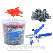 GEKO csempe szintező készlet (300 x kapocs, 100 x ék + fogó) - 401 db GEKO csempe szintező készlet (300 x kapocs, 100 x ék + fogó) - 401 db gallery main image