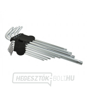 GEKO L-kulcsok TORX, 9 db-os készlet, T15-T55, 260mm gallery main image
