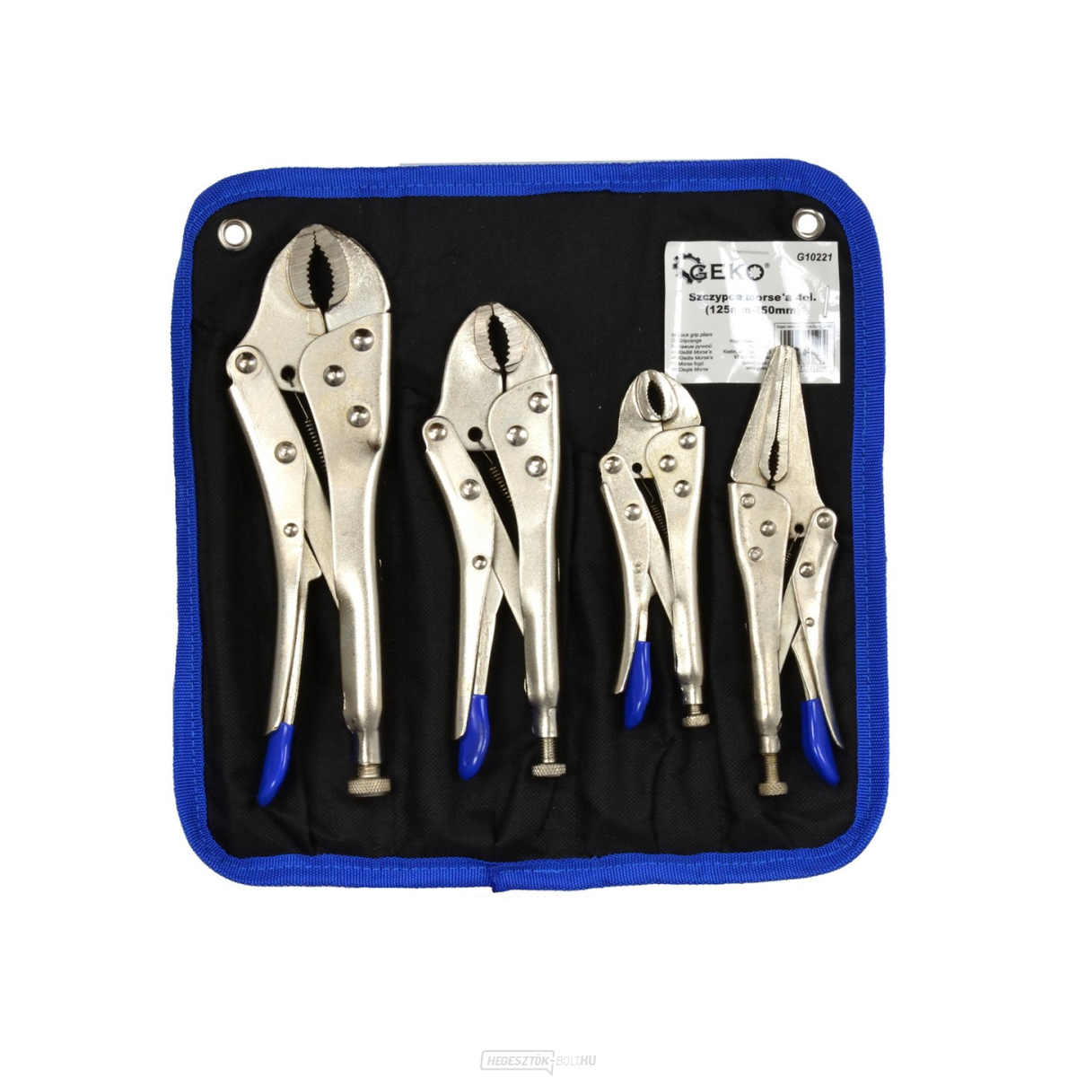GEKO Fogó szorítókészlet 125-250mm - 4 db