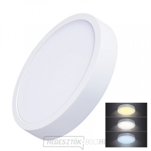 Solight LED mini panel CCT, szerelt, 24W, 1800lm, 3000K, 4000K, 6000K, kör alakú, kerek