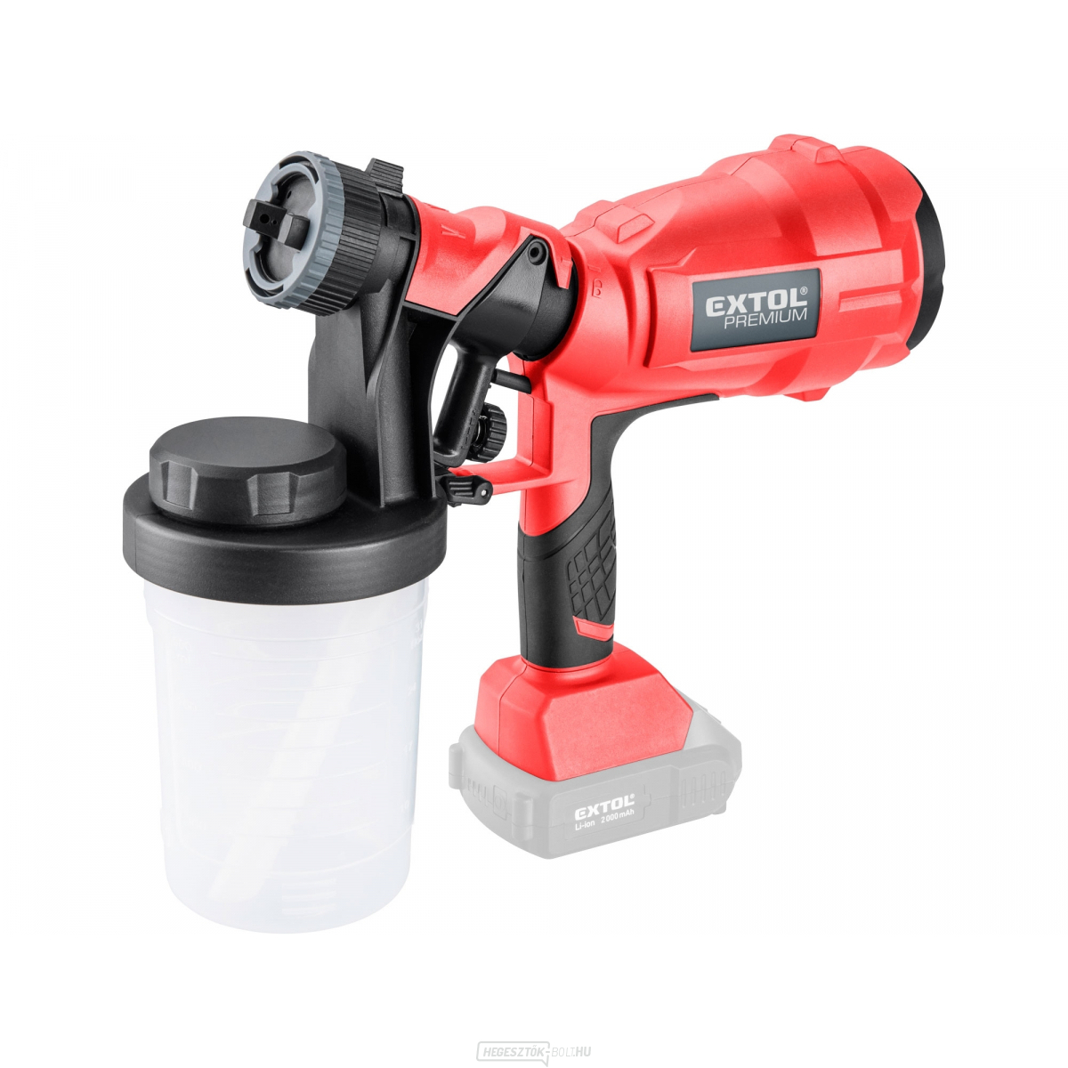 Szórópisztoly HVLP akkumulátor SHARE20V, 20V Li-ion, akkumulátor és töltő nélkül