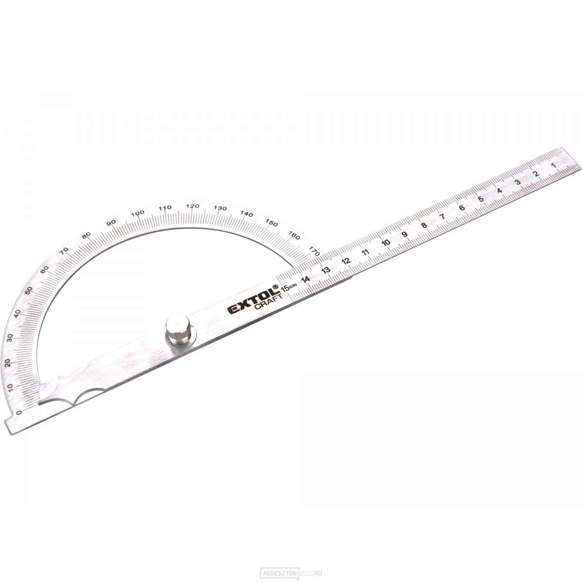 ívszögmérő rozsdamentes acél, 0-180°