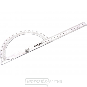 ívszögmérő rozsdamentes acél, 0-180°