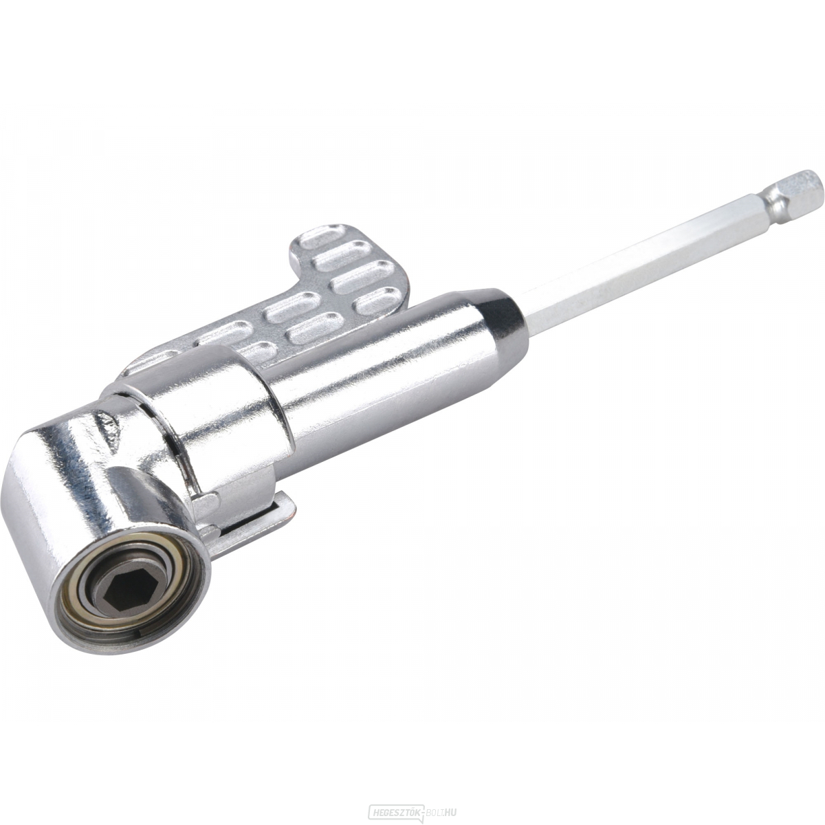 Sarokcsatlakozó/fúrószár tartó, 1/4"x140mm (105°) mágnessel