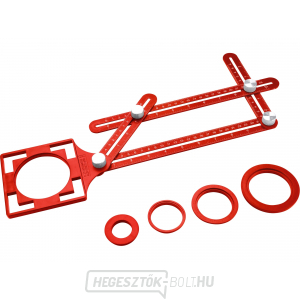 Fém sablon szögek és pozíciók átviteléhez lokátorral, karokkal 25x12mm Fém sablon szögek és pozíciók átviteléhez lokátorral, karokkal 25x12mm gallery main image
