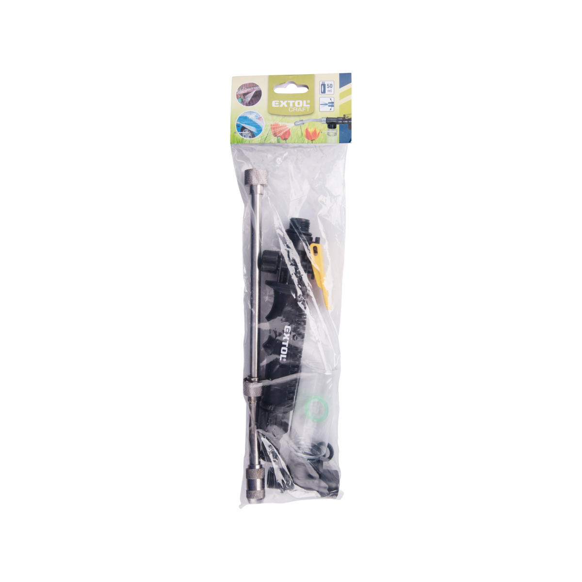 Nyomópermetező tömlőn - tartállyal, teljes hossza 31/50cm Előnézet 