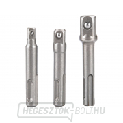 3 db-os adapterkészlet SDS PLUS-tól négyzetig, 1/4 3 db-os adapterkészlet SDS PLUS-tól négyzetig, 1/4