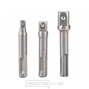 3 db-os adapterkészlet SDS PLUS-tól négyzetig, 1/4 3 db-os adapterkészlet SDS PLUS-tól négyzetig, 1/4