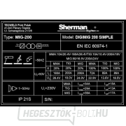 Sherman Synergic inverteres hegesztő DIGIMIG 200 SIMPLE + MIG zseblámpa + kábelek + burkolat Sherman Synergic inverteres hegesztő DIGIMIG 200 SIMPLE + MIG zseblámpa + kábelek + burkolat náhled